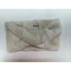 Pure Collection Faux Fur Snoof Winter White One Size Neck Warmer NWTs